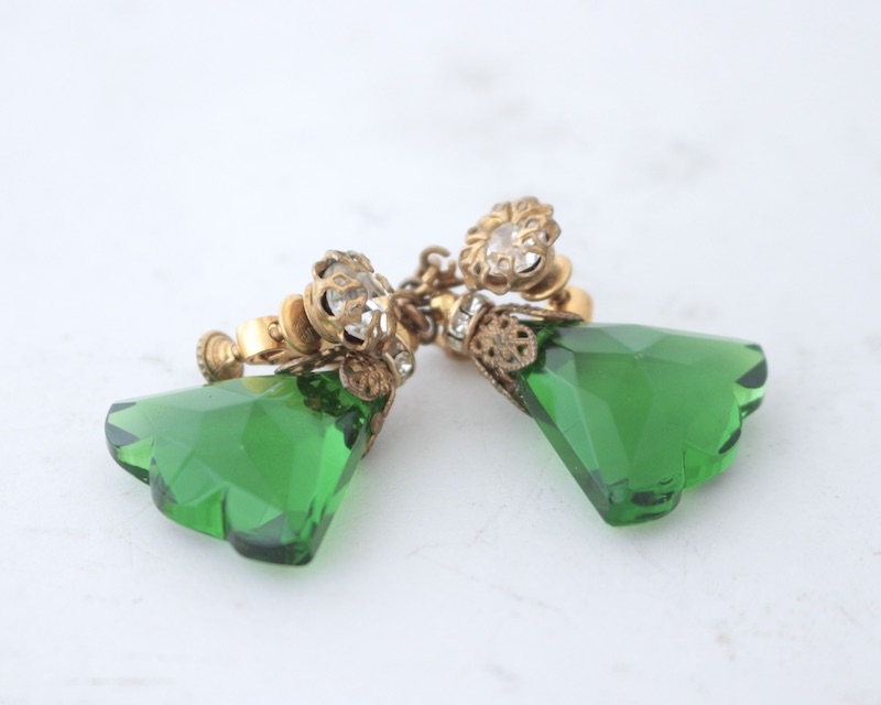 Green Earrings