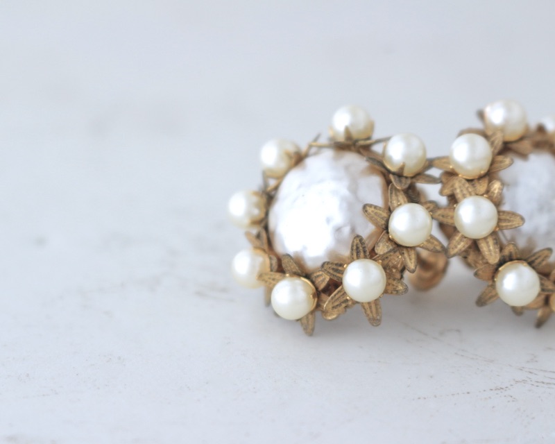 BaroquePearl Earring+Brooch