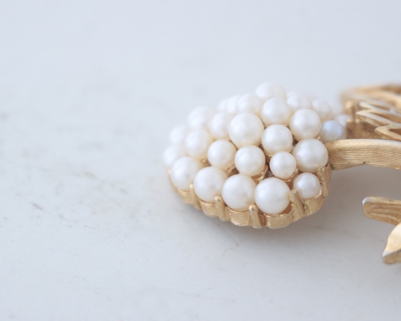 Pearl Berry Brooch