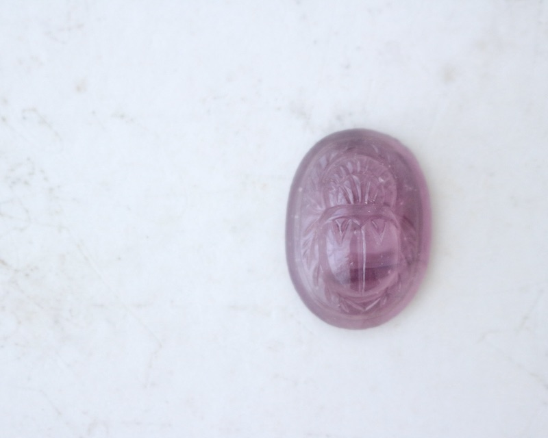 Scarab Cabochon -purple