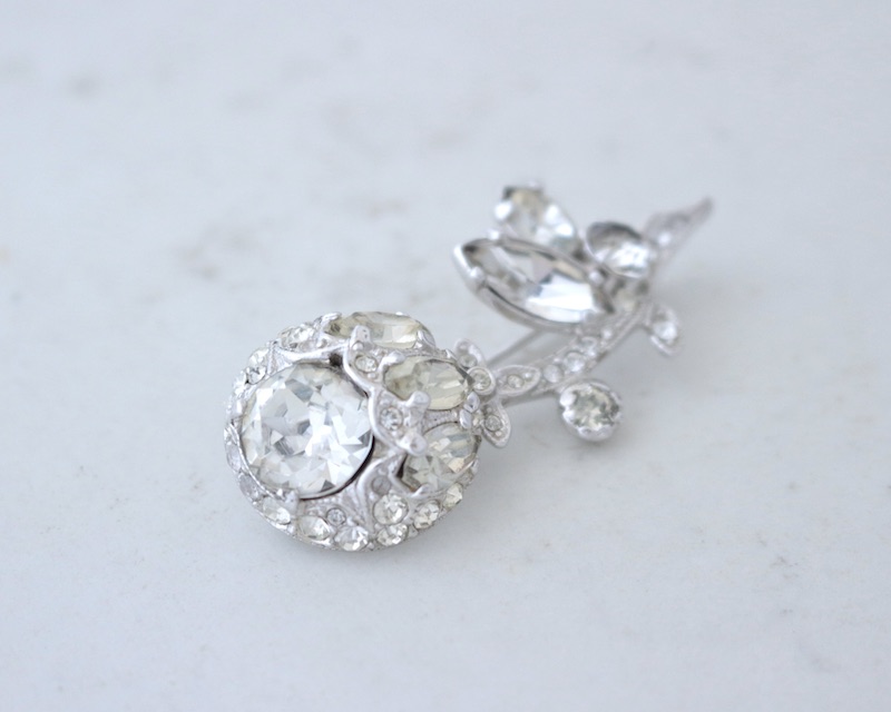 Crystal Bud Brooch