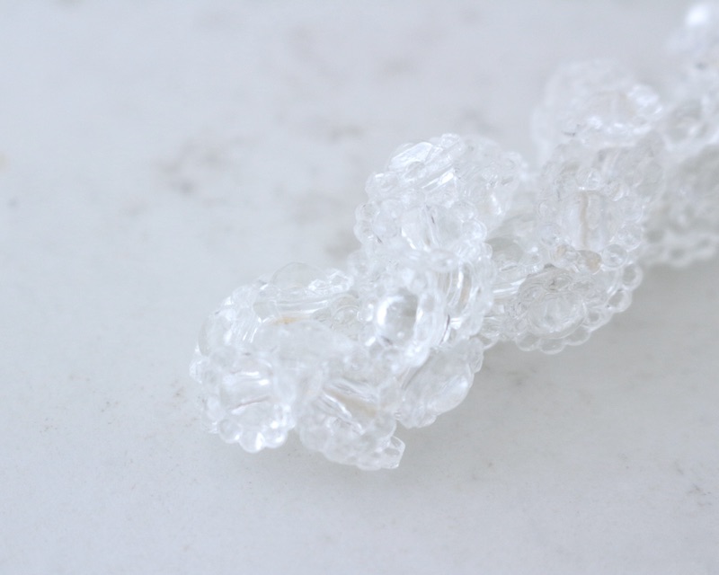 Glass Button -Flower