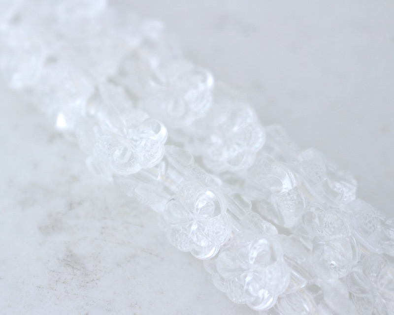 Glass Button -Flower