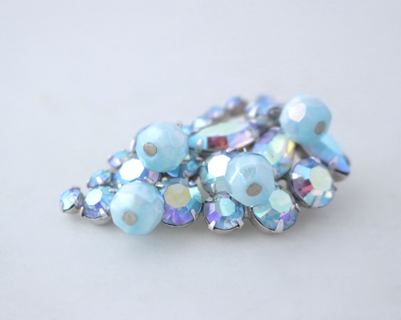 Tiger Stripe Brooch+Earrings