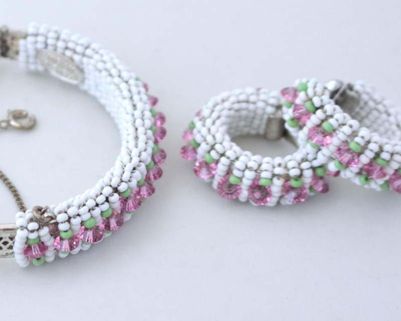 Seed Bangle+Earrings