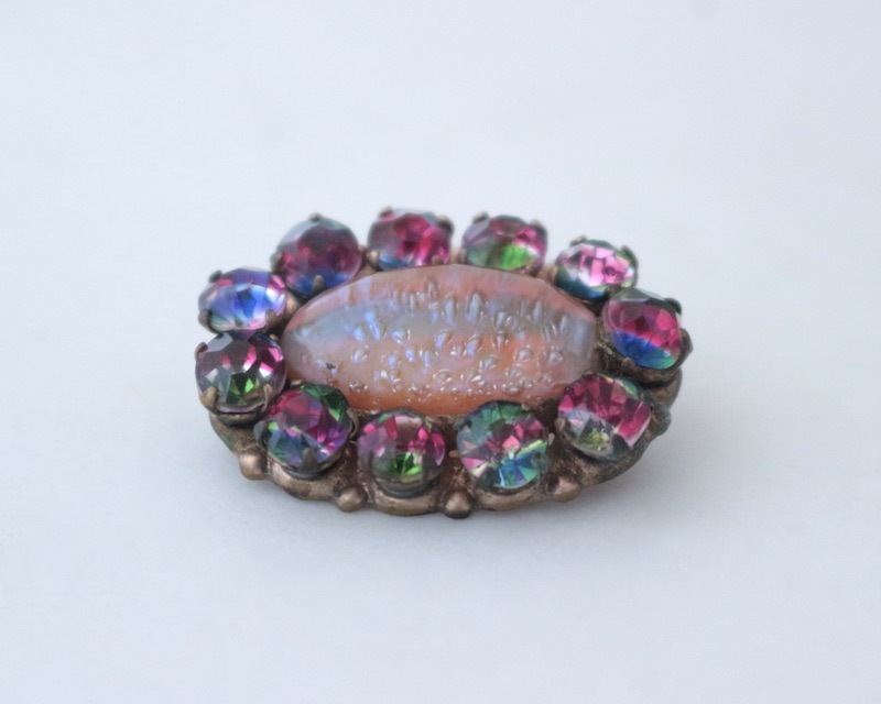 Iris Glass Brooch