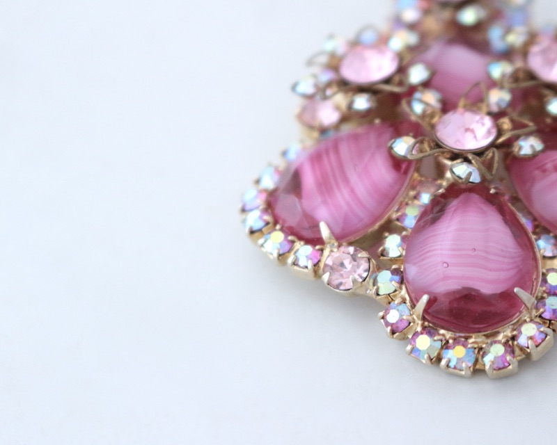 Striped Stones brooch