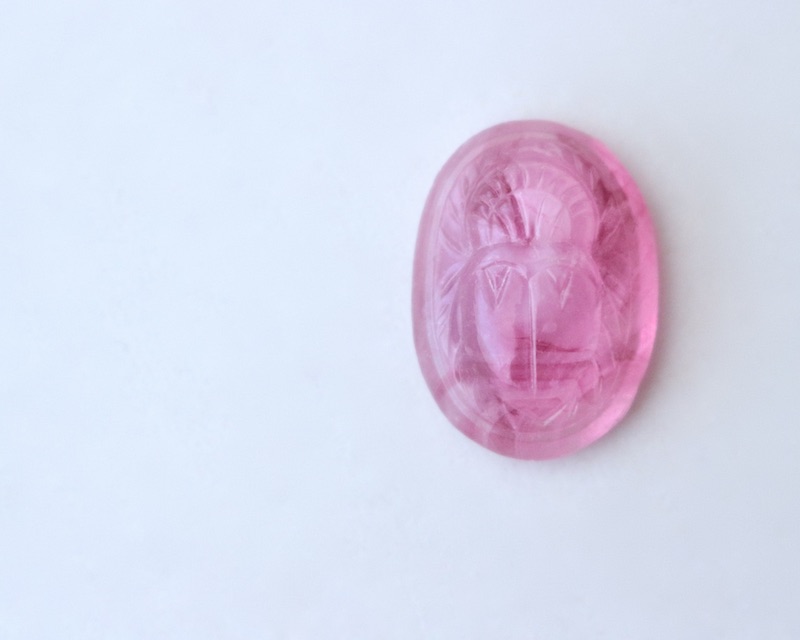Scarab Cabochon -pink