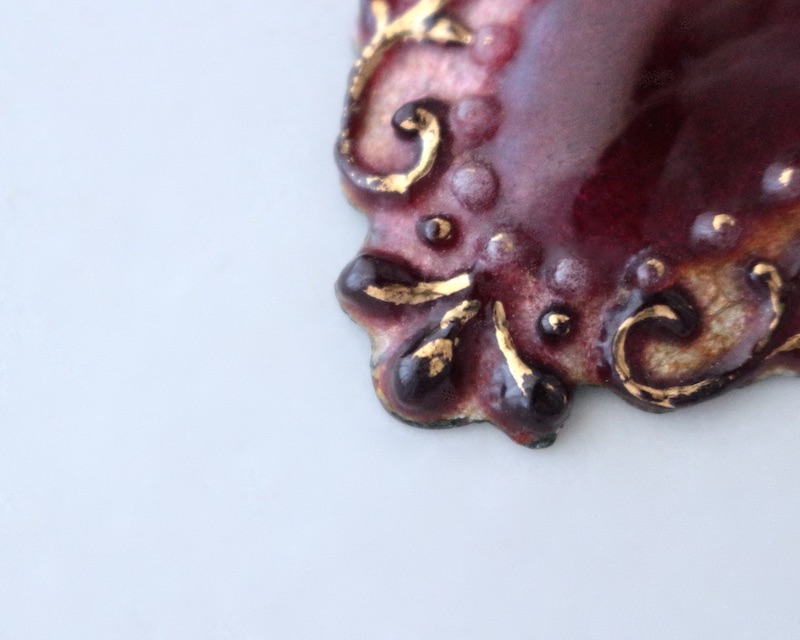 Limoge enamel pendant